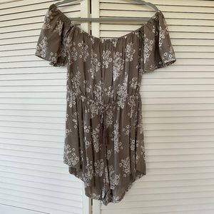 Kahulalei Tan/White Romper